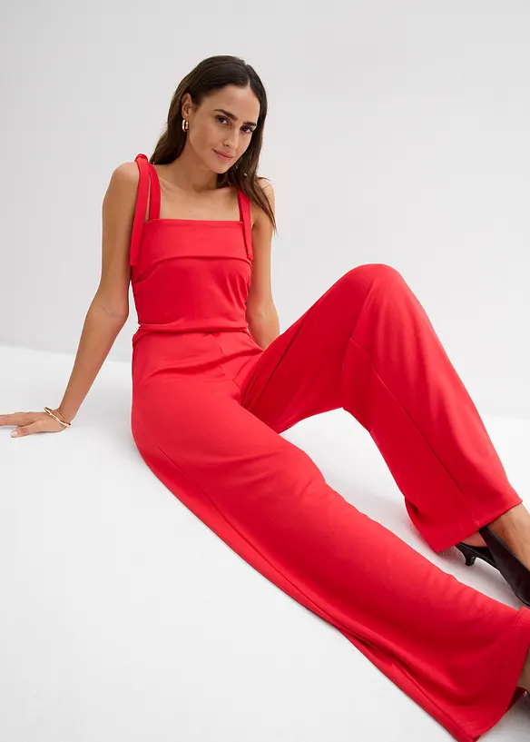 Jumpsuit med knytestropper, bonprix