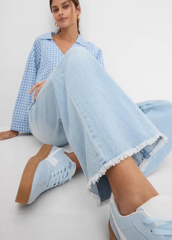 Wide Leg-jeans High Waist, bonprix