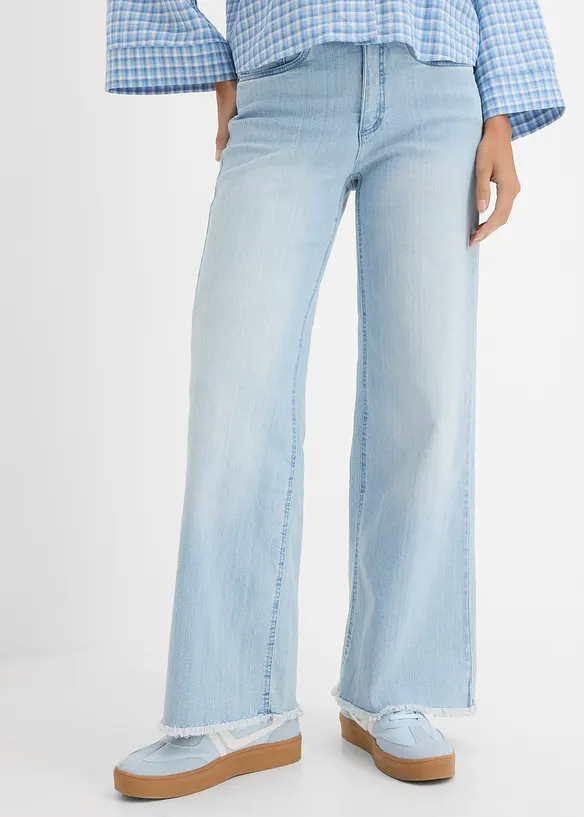 Wide Leg-jeans High Waist, bonprix