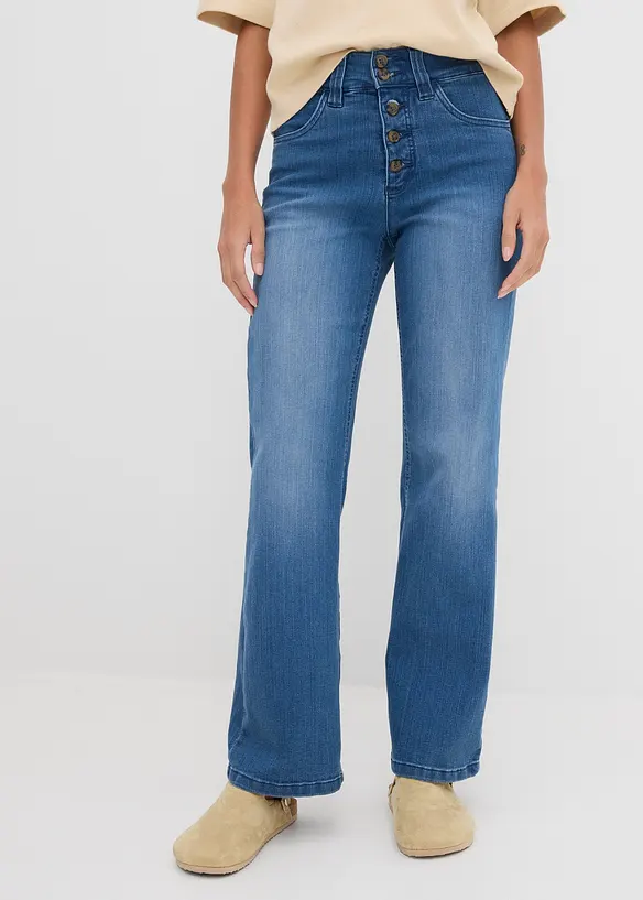 Straight-jeans High Waist, Stretch, bonprix