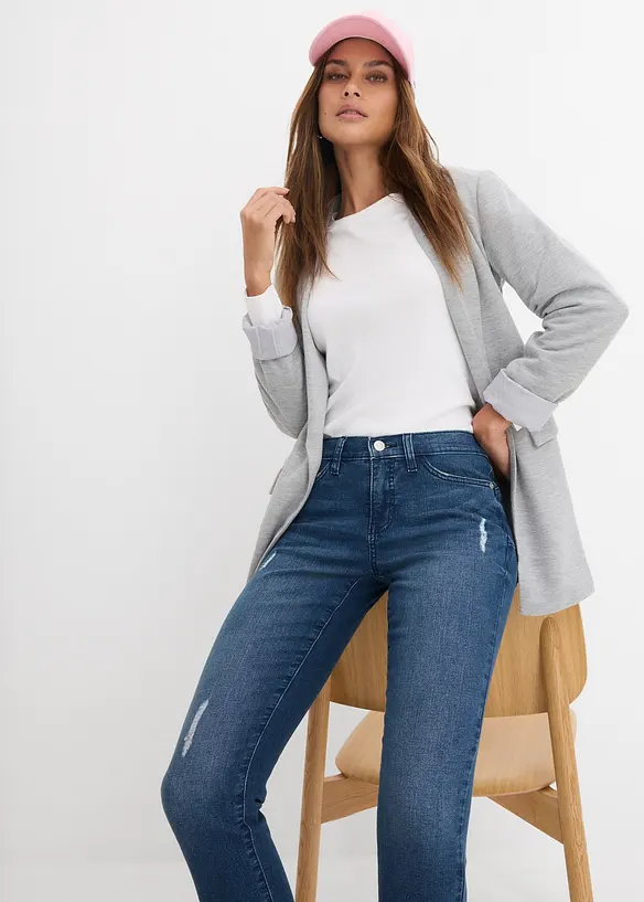 Skinny-jeans, Mid Waist, cropped, bonprix