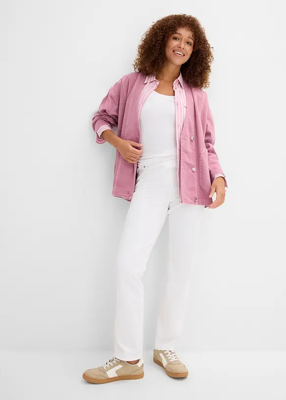 Treggings i twill i elastisk bomullsmiks, bonprix