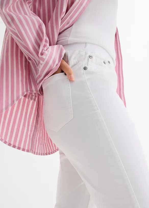 Treggings i twill i elastisk bomullsmiks, bonprix