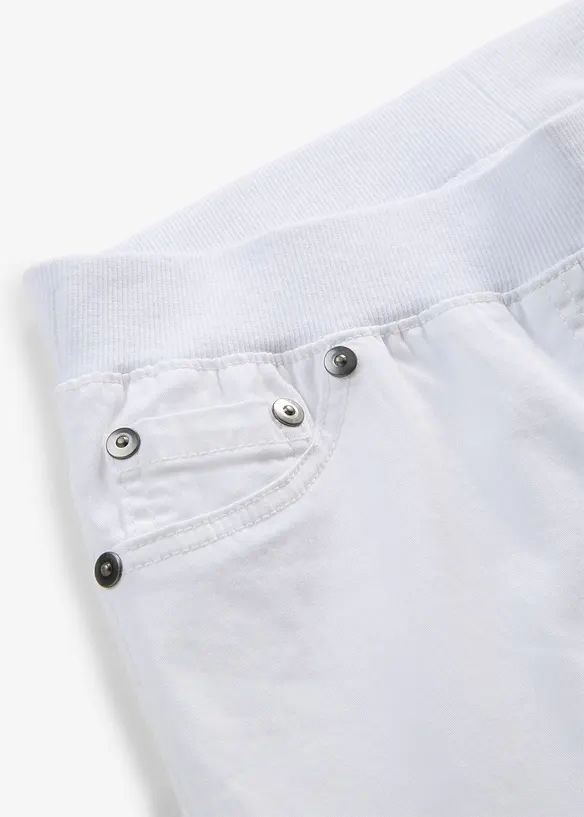 Treggings i twill i elastisk bomullsmiks, bonprix