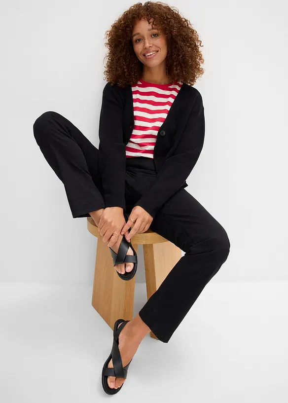 Treggings i twill i elastisk bomullsmiks, bonprix