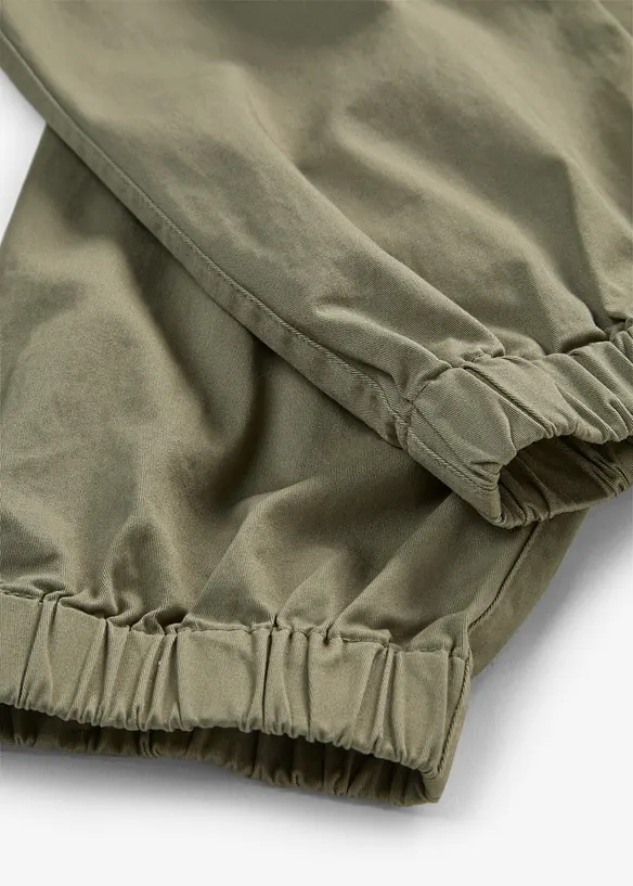 Cargobukse i bomull med stretch, bonprix