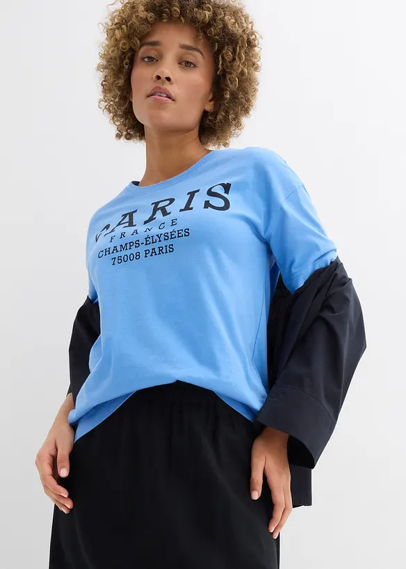 Midiskj&oslash;rt i lett linmiks, bonprix