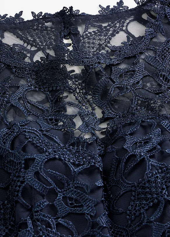 Maxikjole med blonder, bonprix