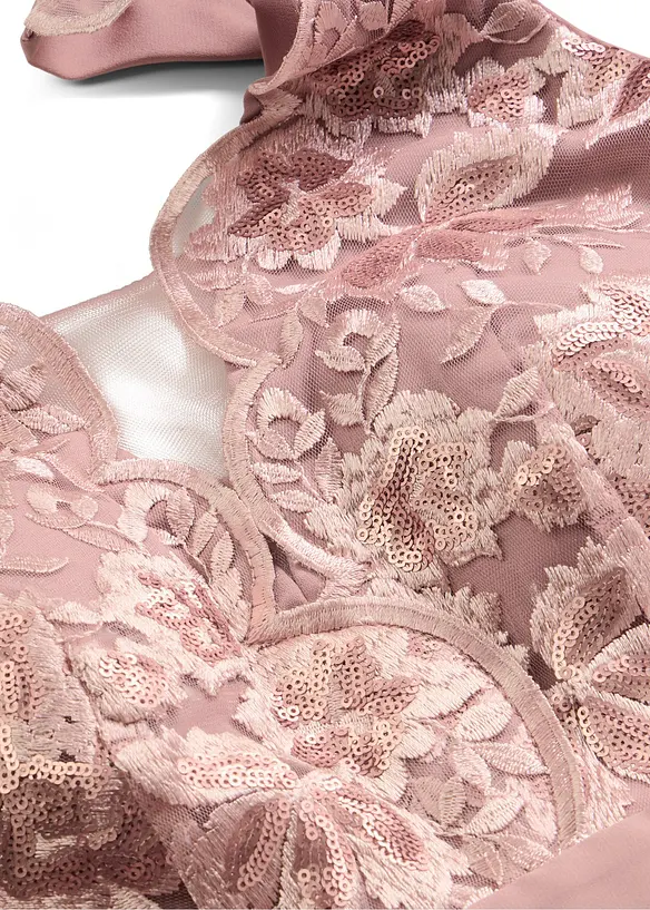 Maxikjole med paljettbroderier, bonprix