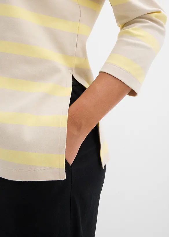 Lang topp i kraftig &oslash;kologisk bomull, bonprix