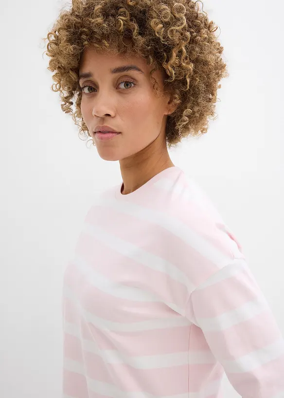 Lang topp i kraftig &oslash;kologisk bomull, bonprix