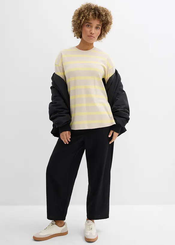 Lang topp i kraftig &oslash;kologisk bomull, bonprix