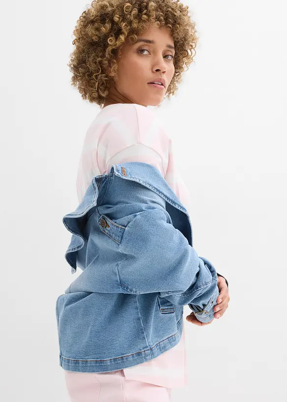 Lang topp i kraftig &oslash;kologisk bomull, bonprix