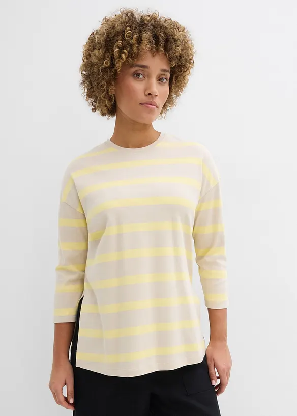 Lang topp i kraftig &oslash;kologisk bomull, bonprix