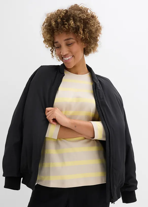 Lang topp i kraftig &oslash;kologisk bomull, bonprix