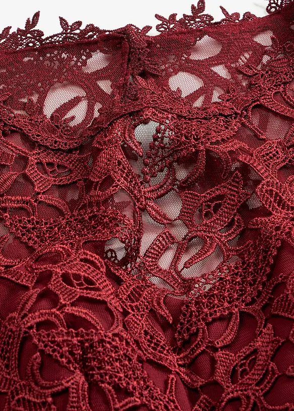 Minikjole med blonder, bonprix