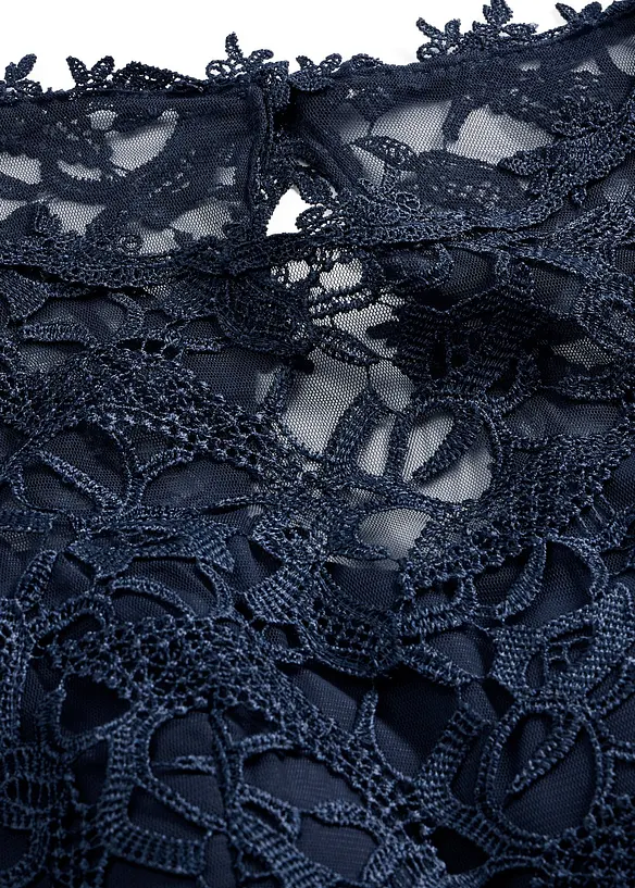 Minikjole med blonder, bonprix