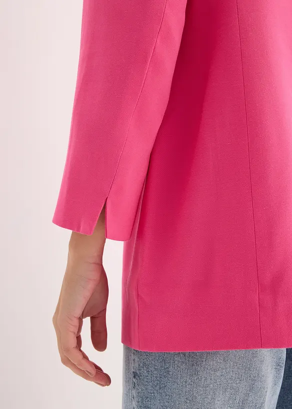 Lang blazer i viskosemiks, bonprix