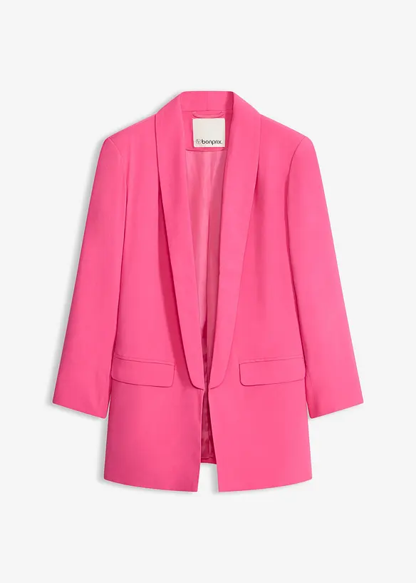 Lang blazer i viskosemiks, bonprix