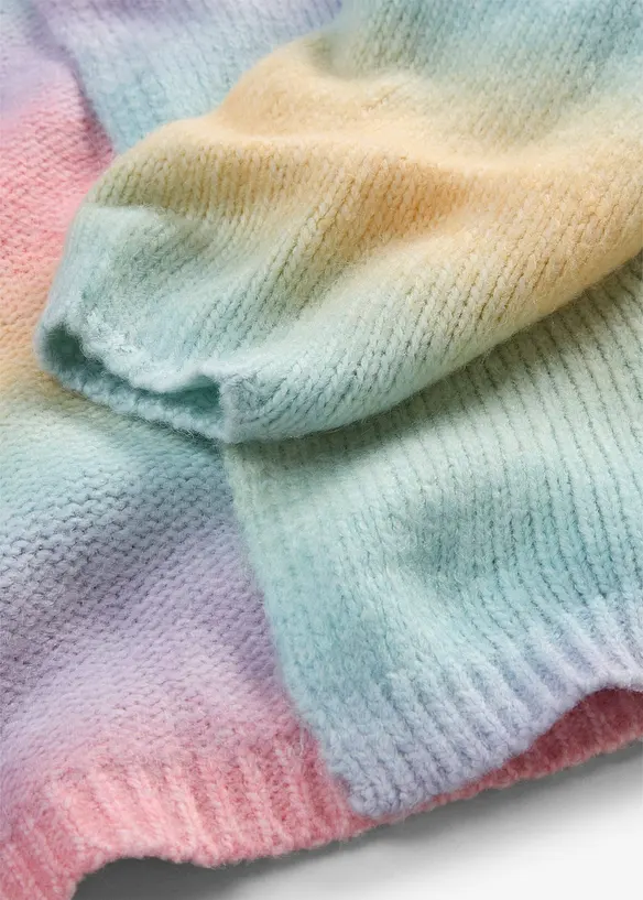 Grovstrikket cardigan i myk garnmiks med ull, bonprix