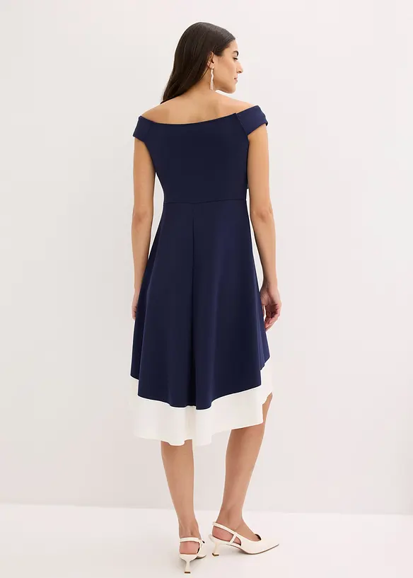 Carmen-kjole med knutedetalj, bonprix