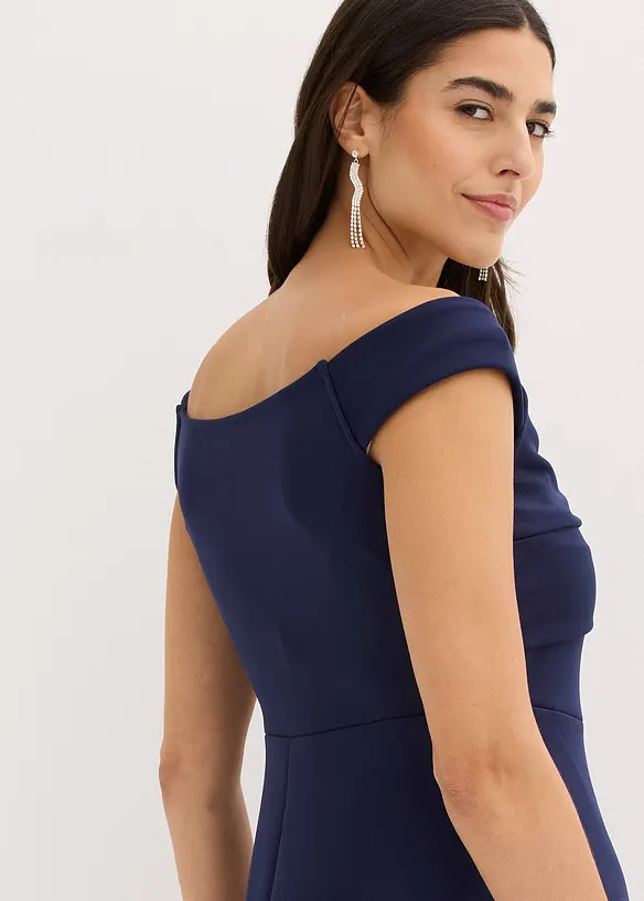 Carmen-kjole med knutedetalj, bonprix