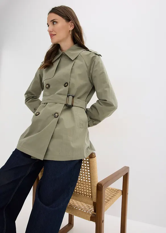 Kort trenchcoat, bonprix