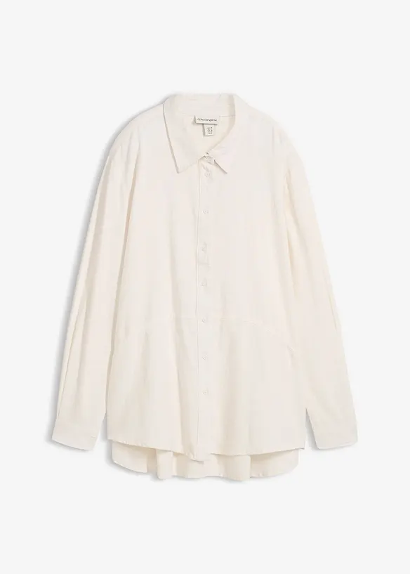 Oversized bluse i linmiks, bonprix