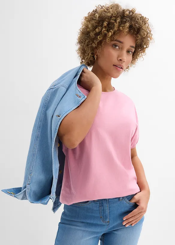 T-skjorte i &oslash;kologisk bomull, bonprix