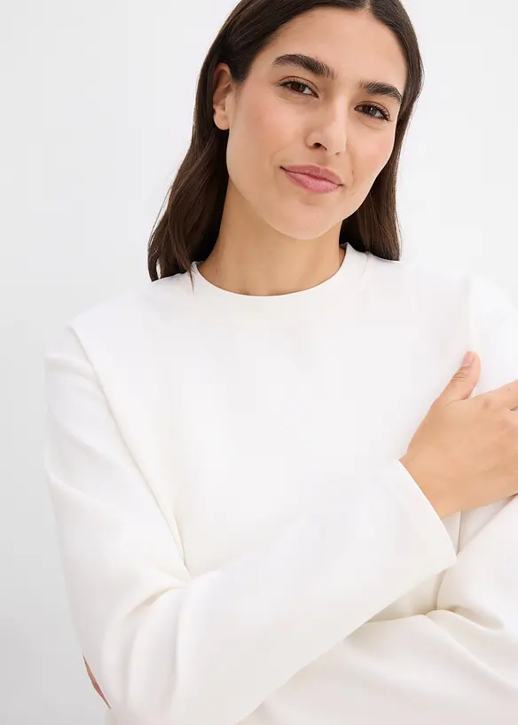 Sweatshirt med viskose, bonprix