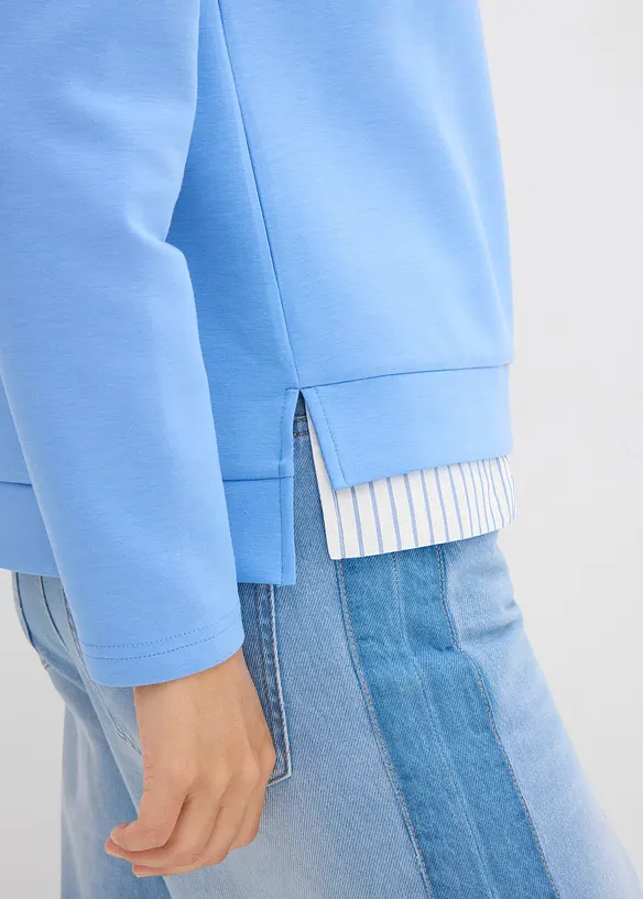 Sweatshirt i 100% bomull, bonprix