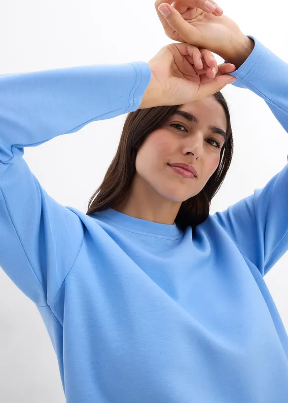 Sweatshirt i 100% bomull, bonprix