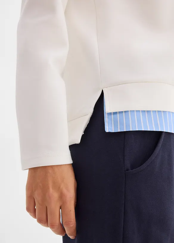 Sweatshirt med viskose, bonprix