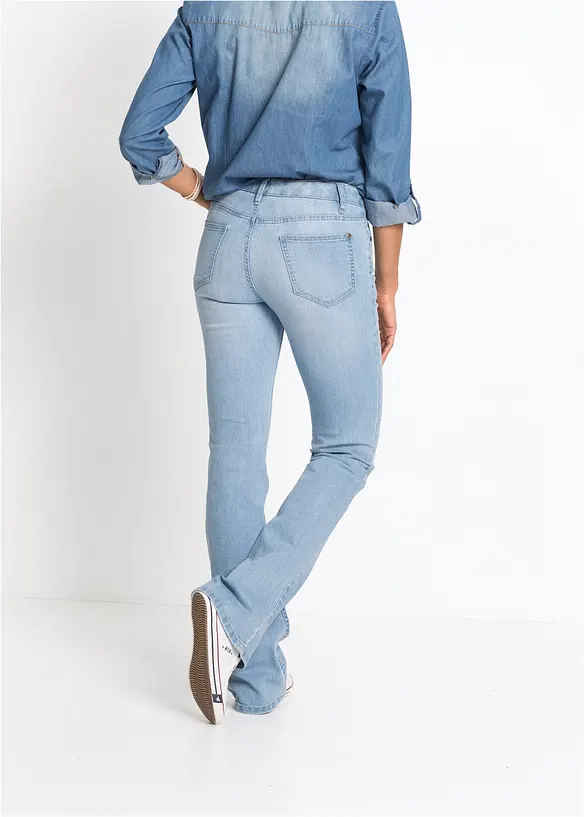 Bootcut-jeans Mid Waist, Komfort-Stretch, bonprix