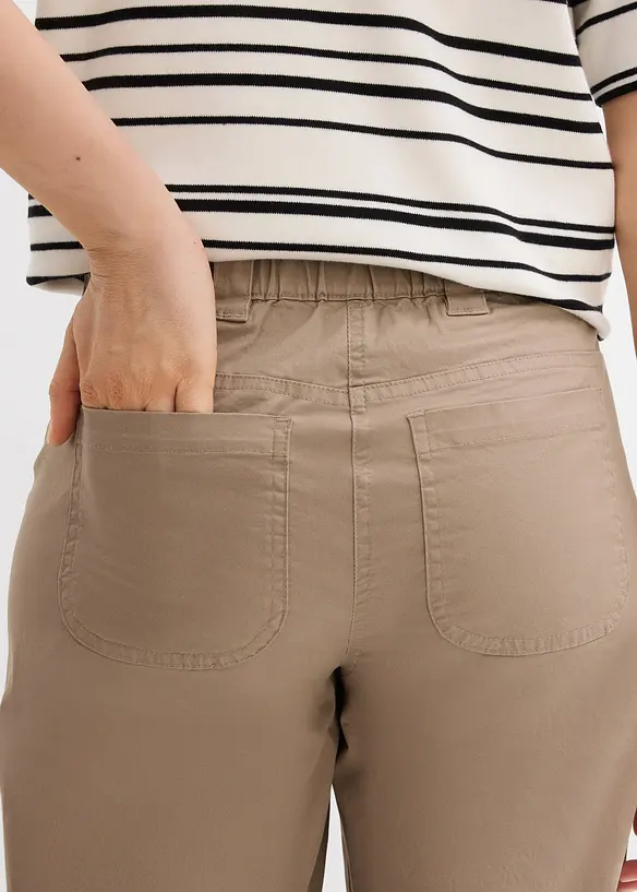 Wide Leg-jeans, High Waist, komfortlinning, bonprix