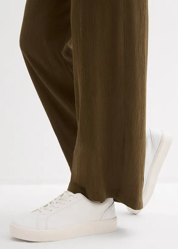 Bukse i 100% viskose med vide ben, bonprix