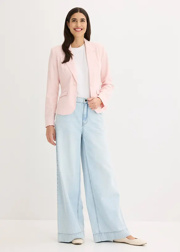 Kort blazer med klaffelommer, bonprix