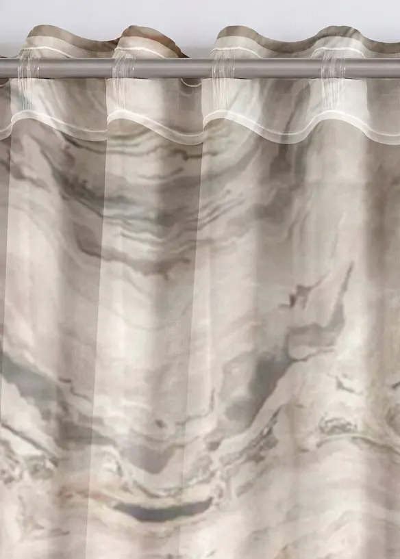 M&oslash;nstret gardin (1-pack), bonprix