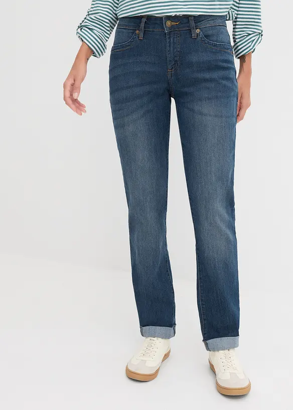 Straight-jeans Mid Waist, Stretch, bonprix