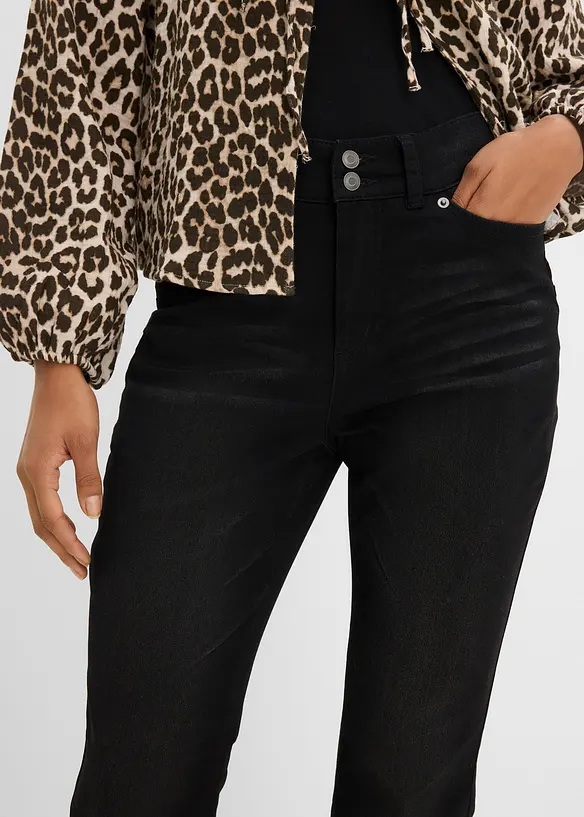 Bootcut-jeans Mid Waist, Shaping, bonprix