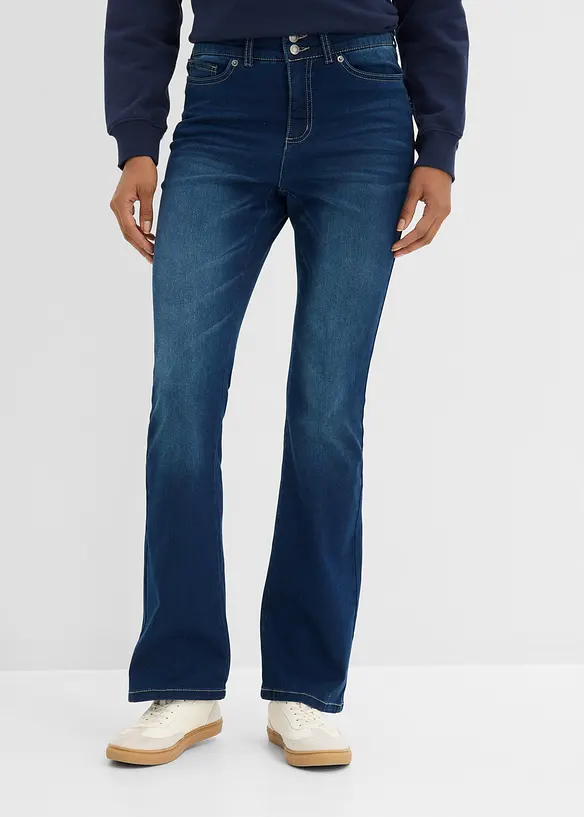 Bootcut-jeans Mid Waist, Shaping, bonprix