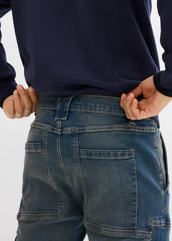Regular Fit-cargojeans med stretch, Straight, bonprix