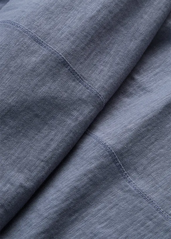 Langermet topp i lett jerseyslub, bonprix