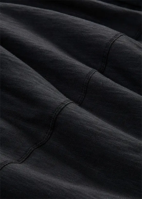 Langermet topp i lett jerseyslub, bonprix