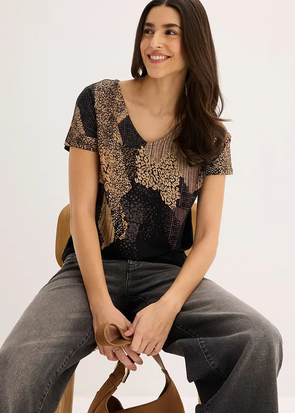 Topp i myk viskosemiks, bonprix