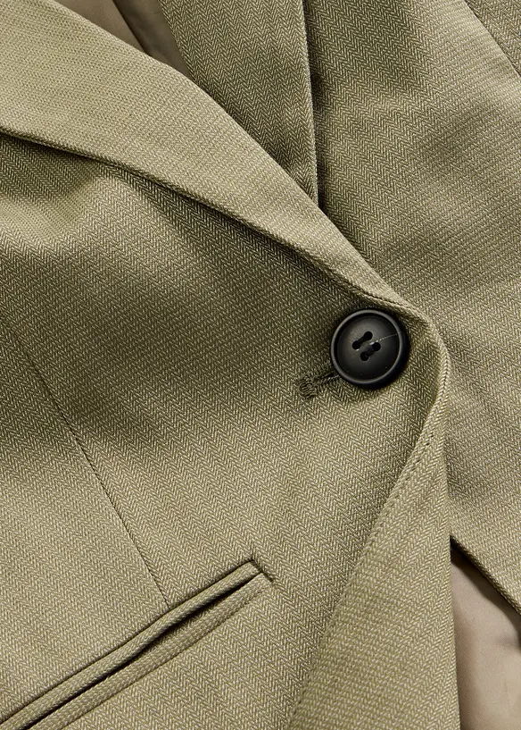 Blazer med passepoilerte lommer petite, bonprix