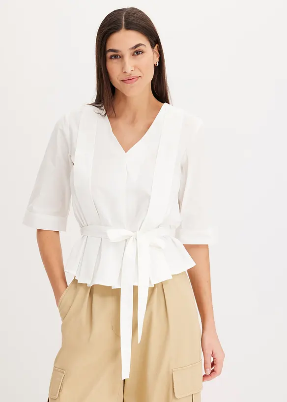 Bluse i 100% bomull, bonprix