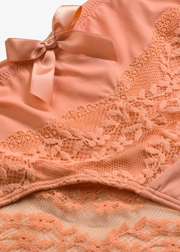 Panty med blomsterblonde, bonprix