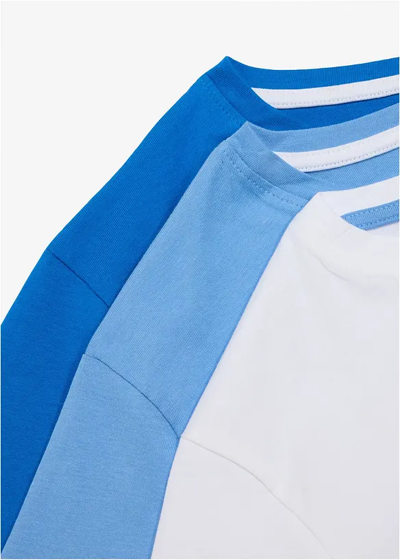 T-skjorte med &oslash;kologisk bomull (3-pack), bonprix