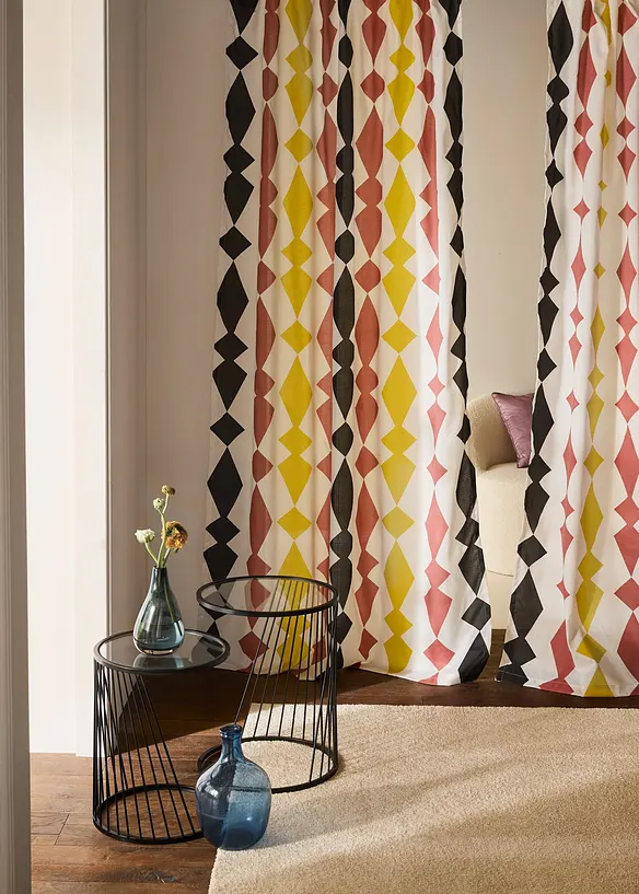 Gardin i resirkulert polyester (1-pack), bonprix